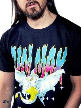 Rare MetaZoo x Dim Mak Limited Edition Piasa Bird Graphic T-Shirt  Black 2XL